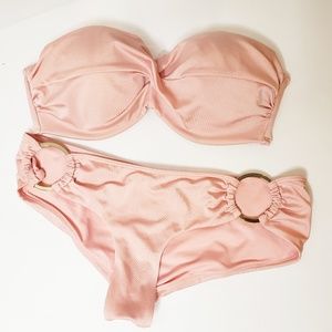 Victoria Secret Pink Bandeau Bikini 34D and Small